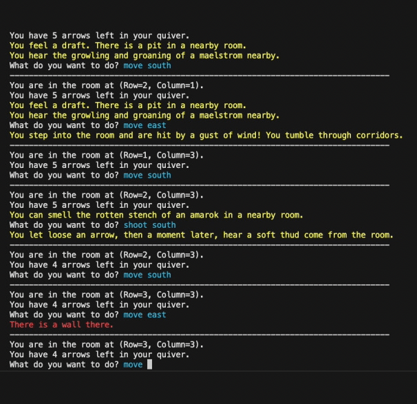 Animation showing the Fountain of Objects Game gameplay.